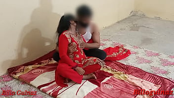 A newlywed Indian bride experiences her first anal sex with her boyfriend in clear Hindi audio